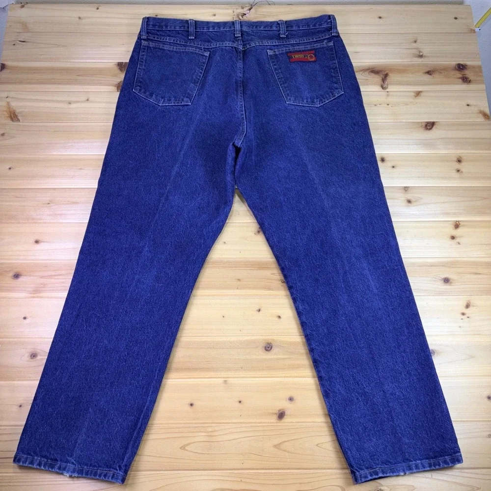 Wrangler Twenty X Jeans Mens 40x30 Style 22 Relaxed Fit Straight Leg Denim Blue